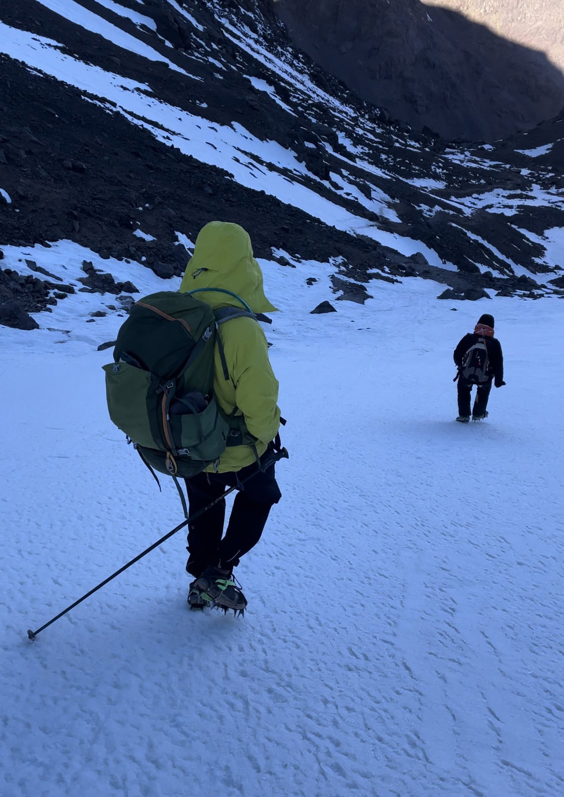 Using Crampons on Mt Toubkal