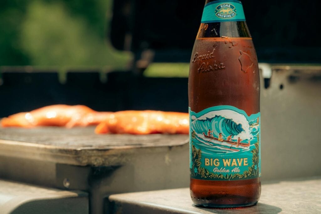 Kona brewing big wave ale Big Island of Hawaii