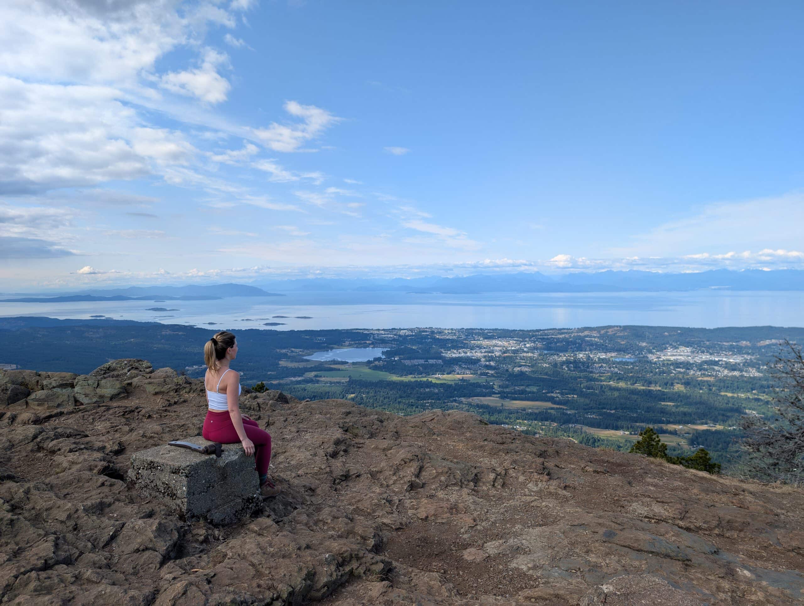 Summit views Mount Benson trail Nanaimo BC