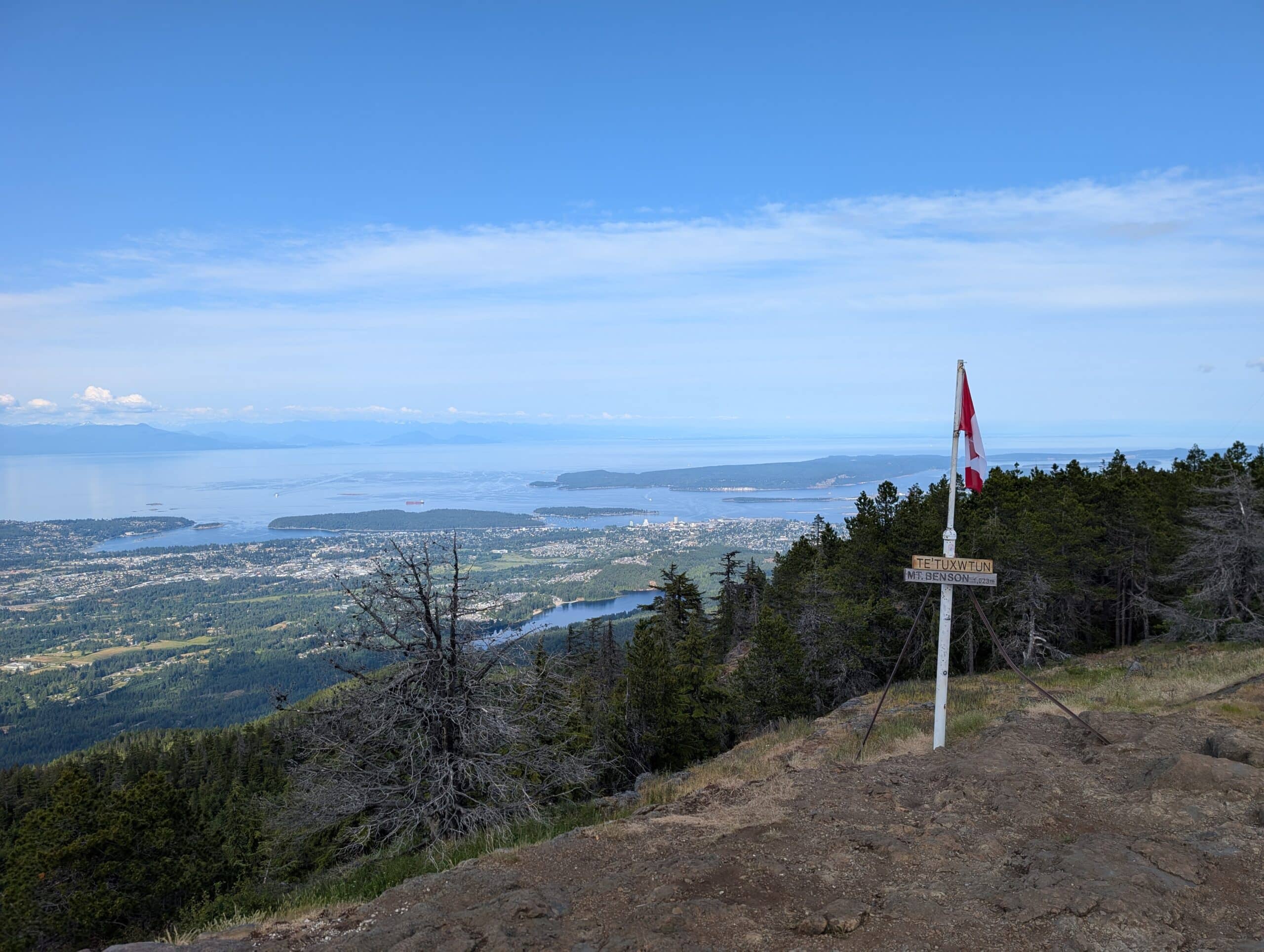 The iconic Benson view Summit views Mount Benson trail Nanaimo BC