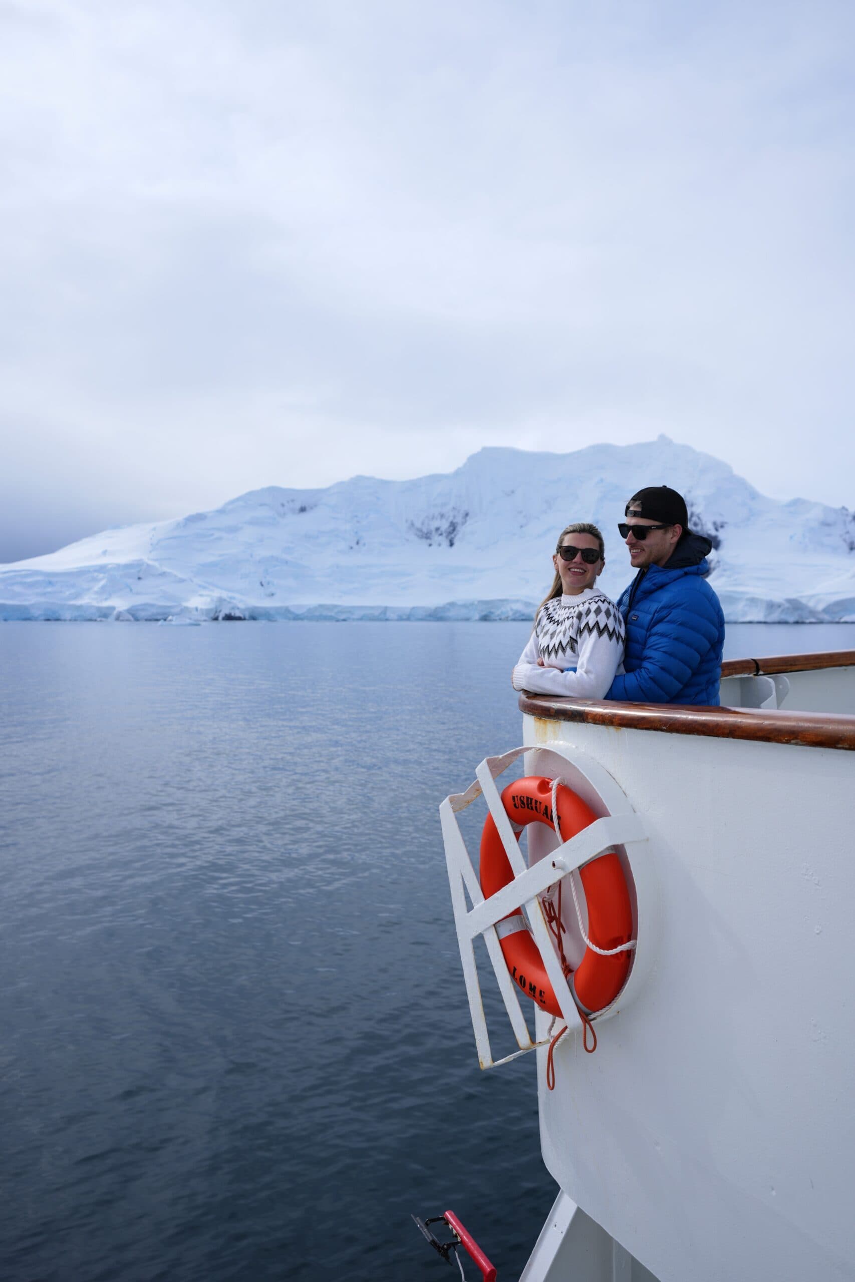 looking out from deck MC Ushuaia Antarctica the 7th continent