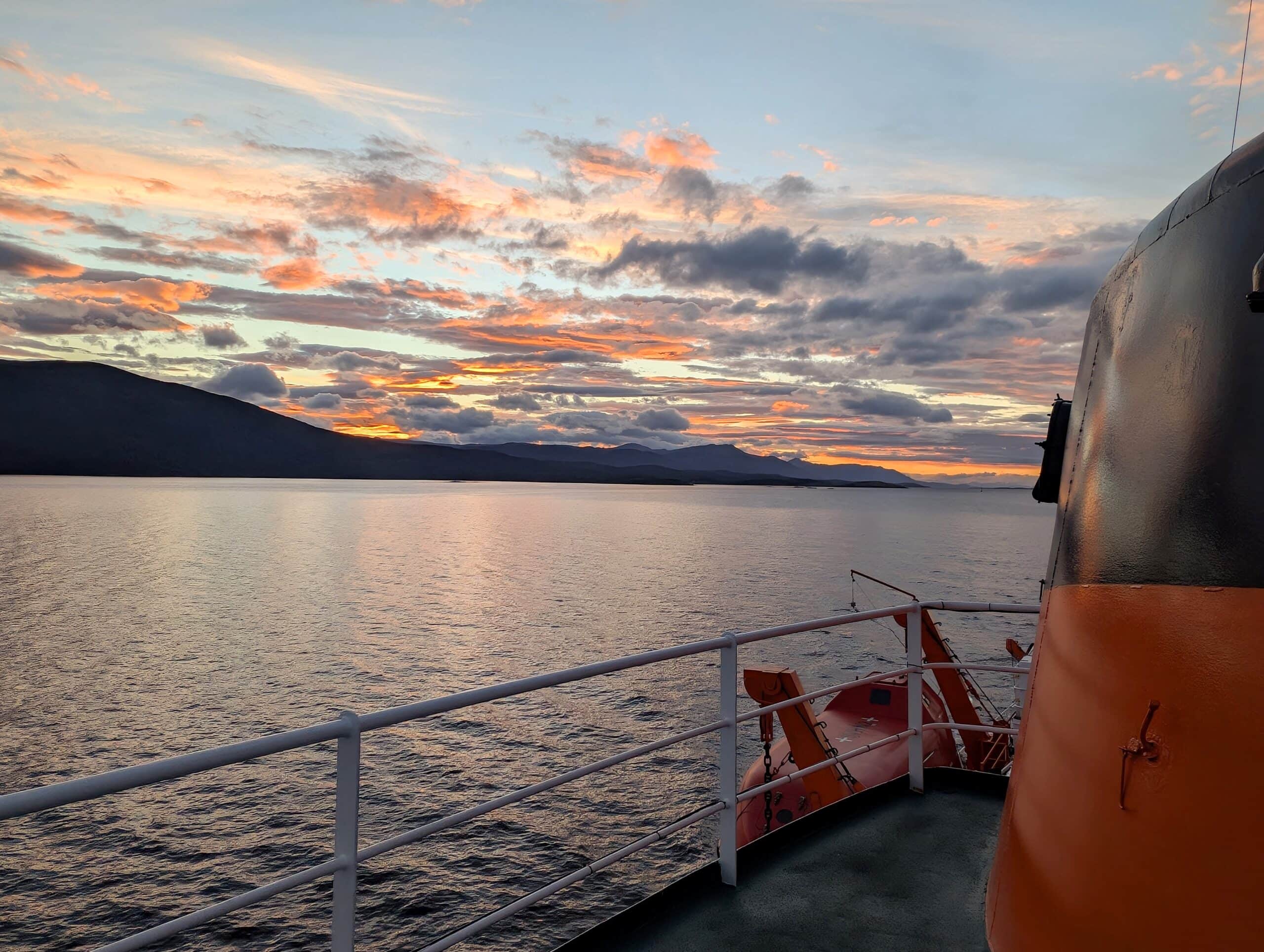 Sunset Antarctica the 7th continent