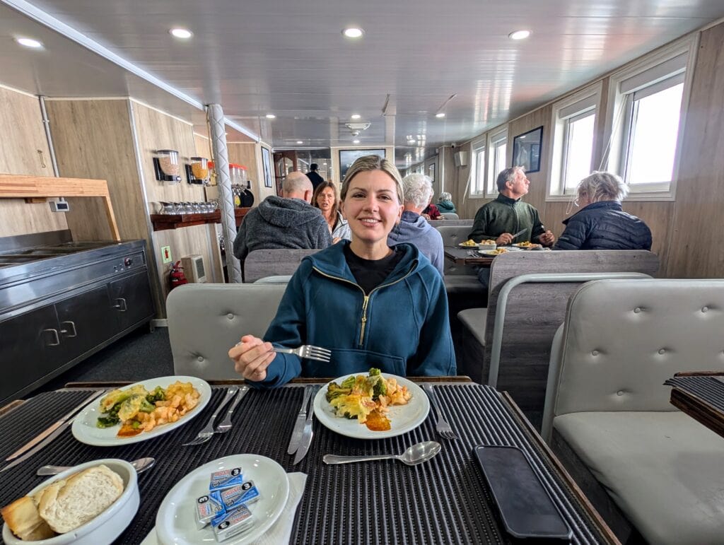 Dinner on the MV Ushuaia Antarctica the 7th continent