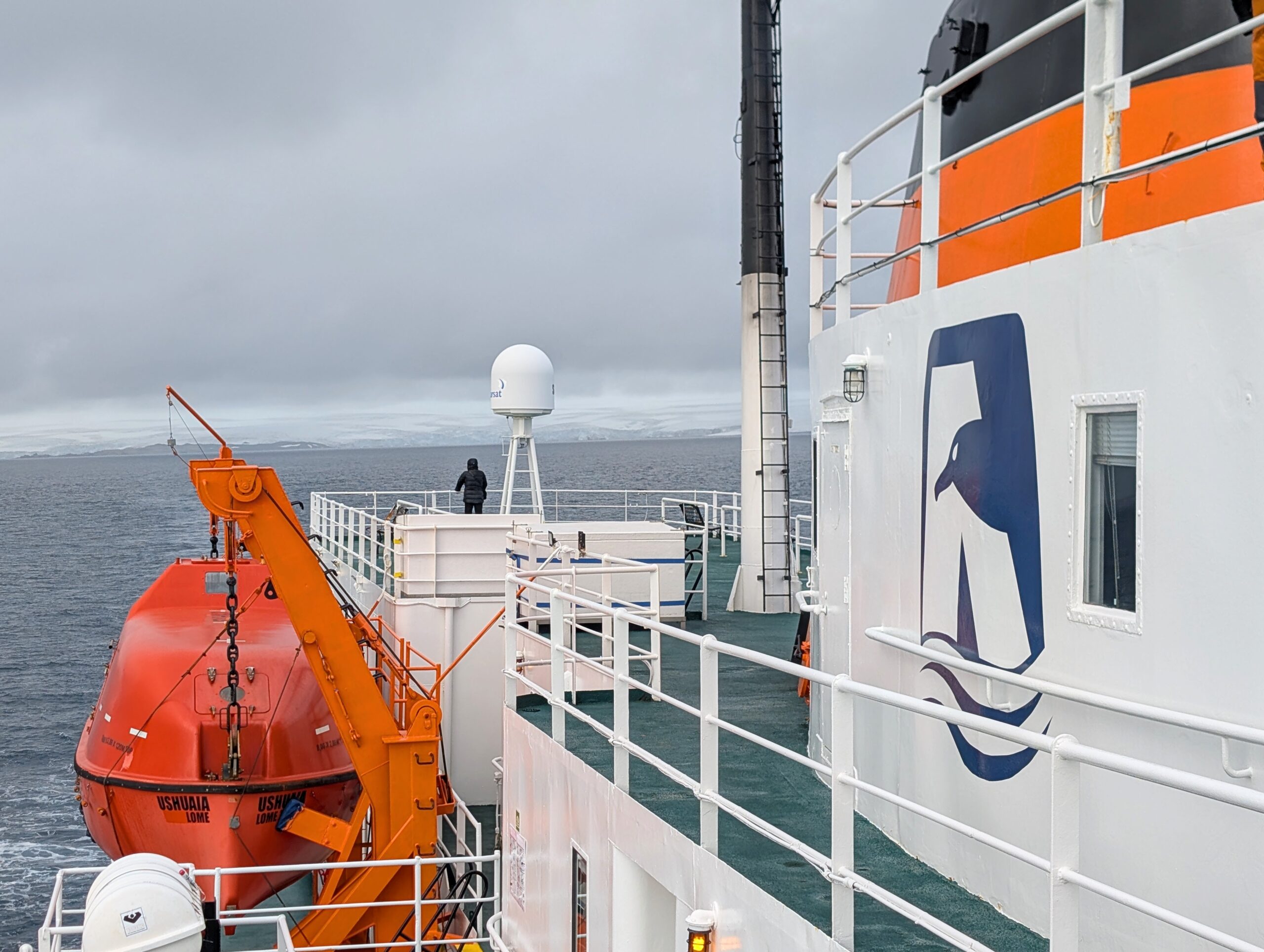 The MV Ushuaia Upper deck